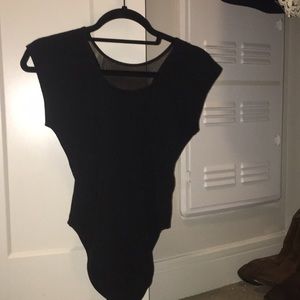 Black mesh bodysuit!